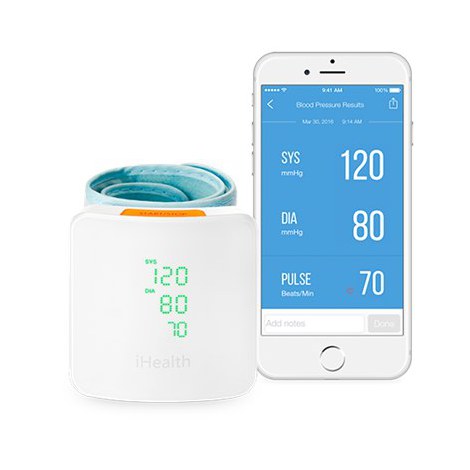 IHealth | Wrist Blood Pressure Monitor | BP7S | White | Blood pressure readings are stored on the secure, free, HIPAA compliant - 2